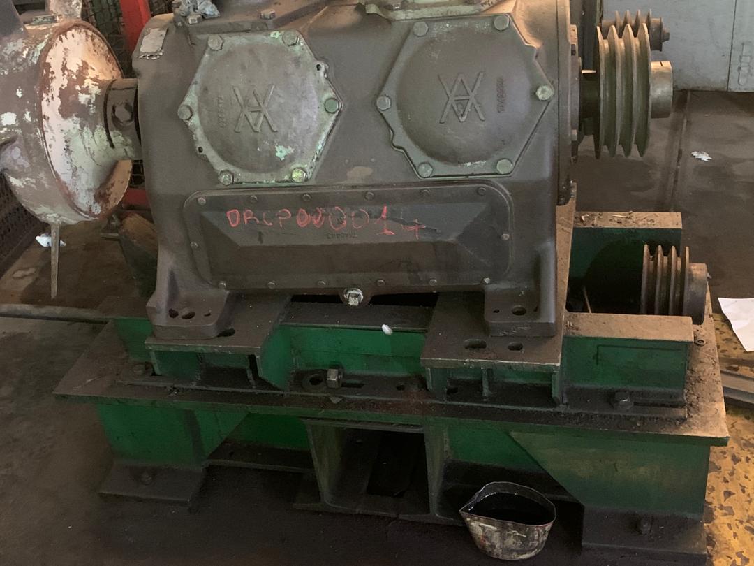 Compressor test bench before optimisation